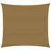 Voile d'ombrage 160 g/m² Taupe 2x2 m PEHD - Photo n°1