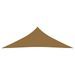 Voile d'ombrage 160 g/m² Taupe 3,5x3,5x4,9 m PEHD - Photo n°3