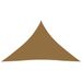 Voile d'ombrage 160 g/m² Taupe 3x3x4,2 m PEHD - Photo n°1