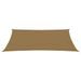 Voile d'ombrage 160 g/m² Taupe 3x5 m PEHD - Photo n°3