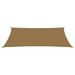 Voile d'ombrage 160 g/m² Taupe 3x6 m PEHD - Photo n°2