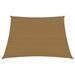 Voile d'ombrage 160 g/m² Taupe 4/5x3 m PEHD - Photo n°1