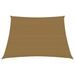 Voile d'ombrage 160 g/m² Taupe 4/5x4 m PEHD - Photo n°1