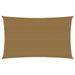 Voile d'ombrage 160 g/m² Taupe 4x7 m PEHD - Photo n°1
