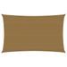 Voile d'ombrage 160 g/m² Taupe 5x8 m PEHD - Photo n°1