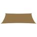 Voile d'ombrage 160 g/m² Taupe 6x8 m PEHD - Photo n°2