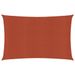 Voile d'ombrage 160 g/m² Terre cuite 2,5x5 m PEHD - Photo n°1