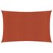 Voile d'ombrage 160 g/m² Terre cuite 2x4 m PEHD - Photo n°1