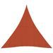 Voile d'ombrage 160 g/m² Terre cuite 3x3x3 m PEHD - Photo n°1