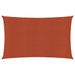 Voile d'ombrage 160 g/m² Terre cuite 3x6 m PEHD - Photo n°1