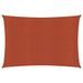 Voile d'ombrage 160 g/m² Terre cuite 4x6 m PEHD - Photo n°1