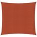 Voile d'ombrage 160 g/m² Terre cuite 6x6 m PEHD - Photo n°1