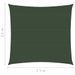 Voile d'ombrage 160 g/m² Vert foncé 2,5x2,5 m PEHD - Photo n°6