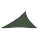 Voile d'ombrage 160 g/m² Vert foncé 3x4x5 m PEHD - Photo n°1