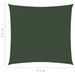 Voile d'ombrage 160 g/m² Vert foncé 4,5x4,5 m PEHD - Photo n°6