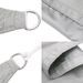 Voile d'ombrage gris clair 4,5x3 m 100% polyester oxford - Photo n°6