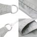 Voile d'ombrage gris clair 4x4 m 100% polyester oxford - Photo n°6