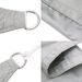 Voile d'ombrage gris clair 5x7x7 m 100% polyester oxford - Photo n°6