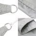 Voile d'ombrage gris clair 7x4 m 100% polyester oxford - Photo n°6