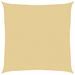 Voile d'ombrage sable 6x6 m 100 % polyester oxford - Photo n°2