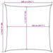 Voile d'ombrage sable 6x6 m 100 % polyester oxford - Photo n°10