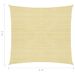 Voile de parasol PEHD Carré 2 x 2 m Beige - Photo n°6