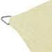 Voile de parasol PEHD Carré 2 x 2 m Crème - Photo n°3