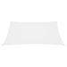 Voile de parasol Tissu Oxford carré 2,5x2,5 m Blanc - Photo n°3