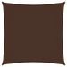 Voile de parasol Tissu Oxford carré 2,5x2,5 m Marron - Photo n°1