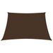 Voile de parasol Tissu Oxford carré 2,5x2,5 m Marron - Photo n°3