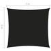 Voile de parasol Tissu Oxford carré 2x2 m Noir - Photo n°6