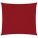 Voile de parasol Tissu Oxford carré 3,6x3,6 m Rouge - Photo n°1