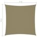 Voile de parasol Tissu Oxford carré 3x3 m Beige - Photo n°6