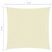 Voile de parasol Tissu Oxford carré 3x3 m Crème - Photo n°6