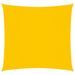 Voile de parasol Tissu Oxford carré 3x3 m Jaune - Photo n°1