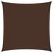 Voile de parasol Tissu Oxford carré 3x3 m Marron - Photo n°1