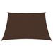 Voile de parasol Tissu Oxford carré 3x3 m Marron - Photo n°3