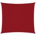 Voile de parasol Tissu Oxford carré 3x3 m Rouge - Photo n°1