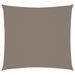 Voile de parasol Tissu Oxford carré 3x3 m Taupe - Photo n°1