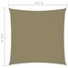 Voile de parasol Tissu Oxford carré 4,5x4,5 m Beige - Photo n°6