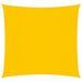 Voile de parasol Tissu Oxford carré 4,5x4,5 m Jaune - Photo n°1