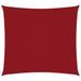 Voile de parasol Tissu Oxford carré 4,5x4,5 m Rouge - Photo n°1