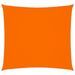 Voile de parasol Tissu Oxford carré 4x4 m Orange - Photo n°1