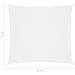 Voile de parasol Tissu Oxford carré 6x6 m Blanc - Photo n°6