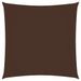 Voile de parasol Tissu Oxford carré 6x6 m Marron - Photo n°1