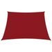 Voile de parasol Tissu Oxford carré 6x6 m Rouge - Photo n°1