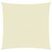 Voile de parasol Tissu Oxford carré 7x7 m Crème - Photo n°1