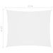 Voile de parasol Tissu Oxford rectangulaire 2,5x3,5 m Blanc - Photo n°6