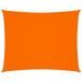 Voile de parasol Tissu Oxford rectangulaire 2,5x3,5 m Orange - Photo n°1