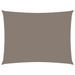 Voile de parasol Tissu Oxford rectangulaire 2,5x3,5 m Taupe - Photo n°1